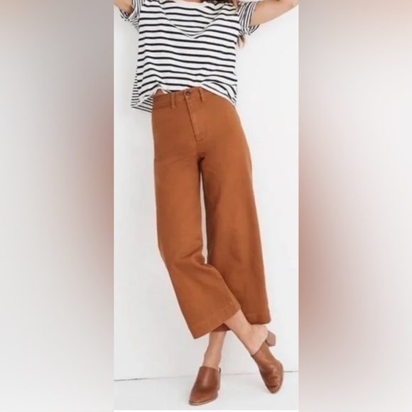 Madewell Denim - Madewell Emmet Wide-Leg Crop Pants